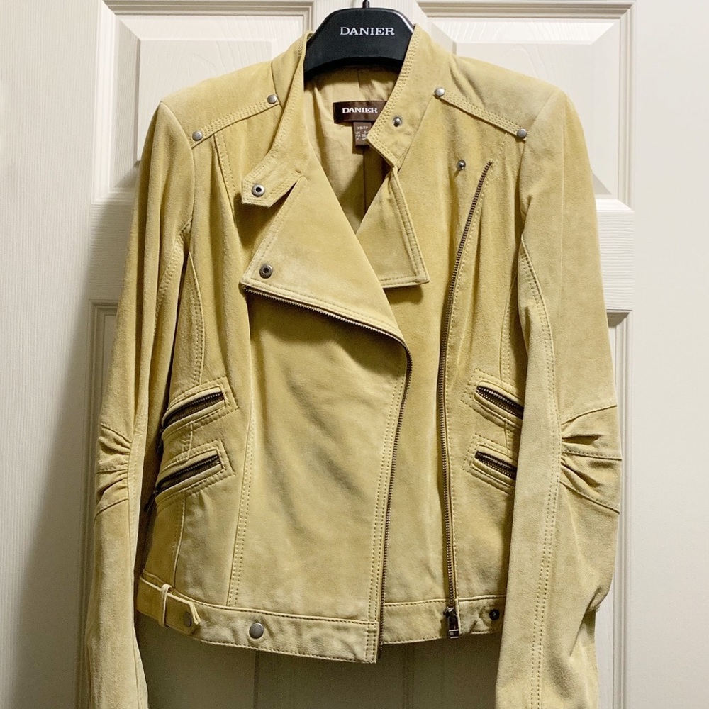 Danier Leather Suede Moto Jacket